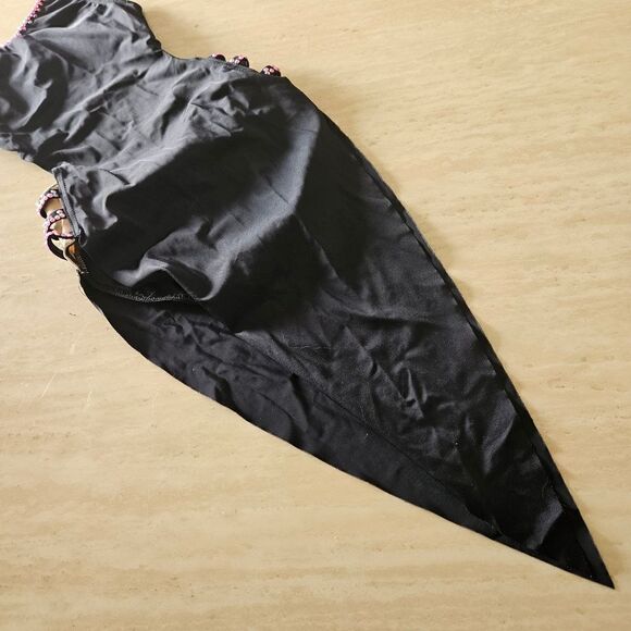 Weissman NWOT child medium semi custom dance costume black w pink rhinestones - Picture 4 of 11